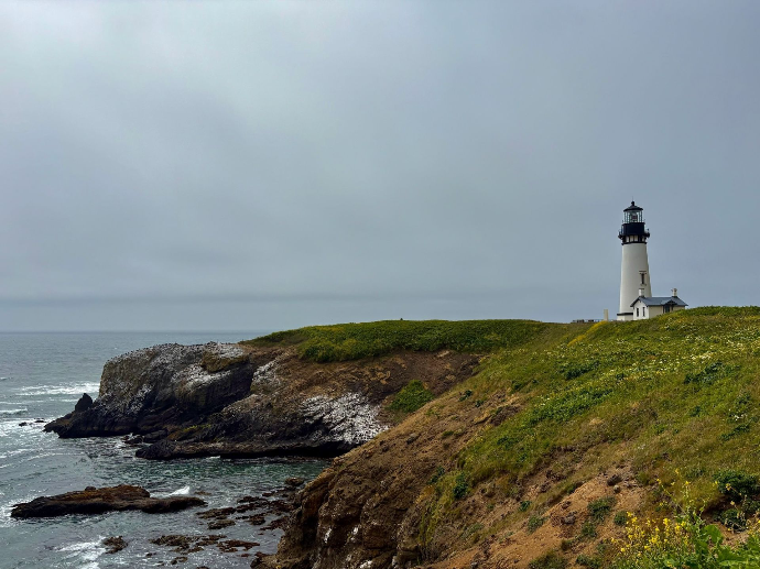 Yaquina lighthouse landscape photography.